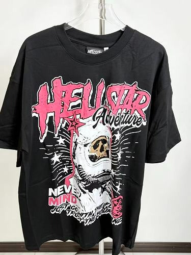 Hellstar Black Pink Logo T-Shirt