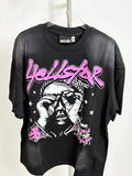 Hellstar Black & Pink Graphic T-Shirt