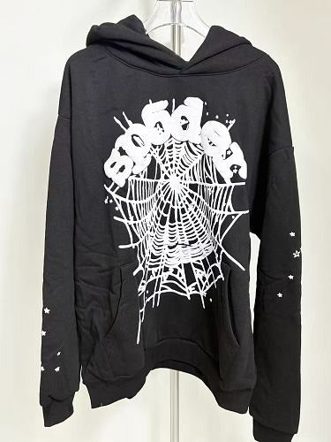 Sp5der Hoodie (Black Graphic)