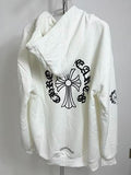 Chrome Hearts Zip Hoodie (White)
