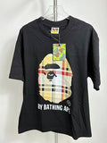 BAPE T-Shirt (Black Plaid Graphic)