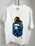 BAPE T-Shirt (White Blue Graphic)