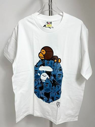 BAPE T-Shirt (White Blue Graphic)